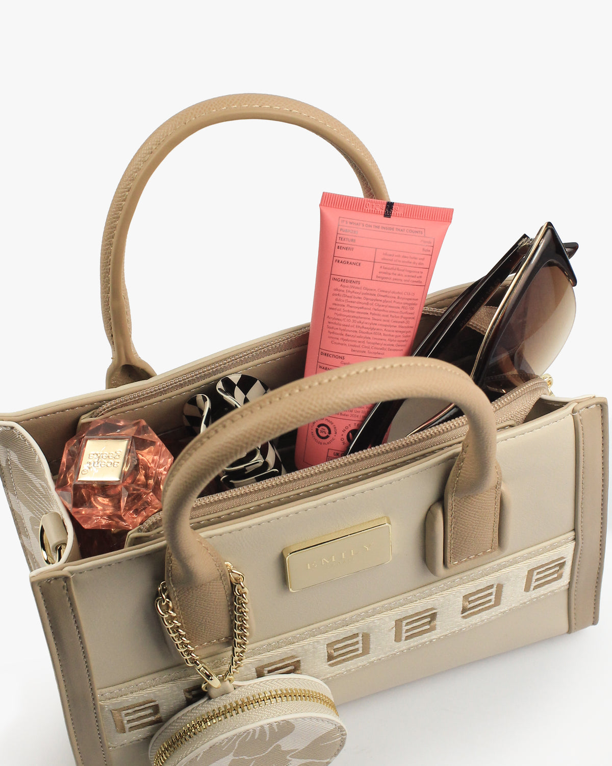 Lilia Mini Tote — Mini Structured Tote — Beige colorway, catalogue image 5