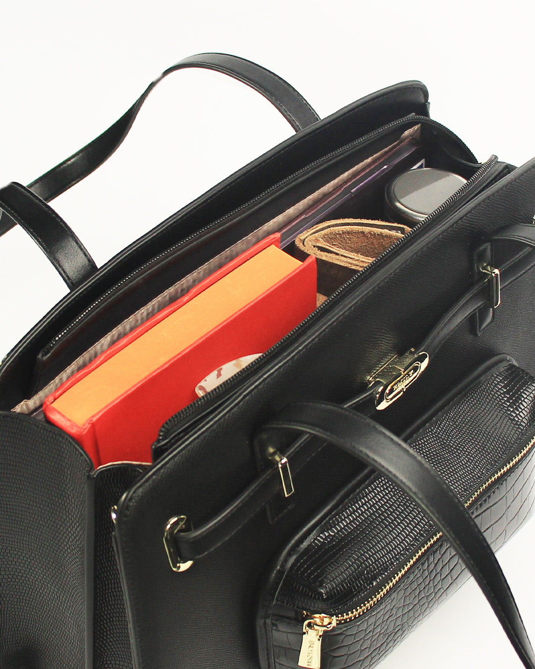 Bianca Trapeze Tote — Tote — Black colorway, catalogue image 5