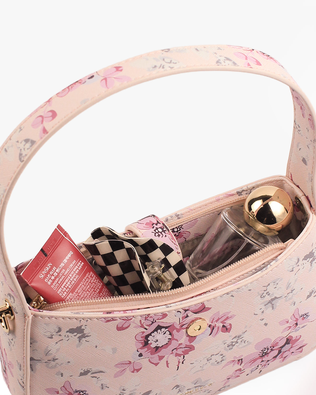 Azura Shoulder Bag — Watercolor Shoulder Bag — Pink colorway, catalogue image 5