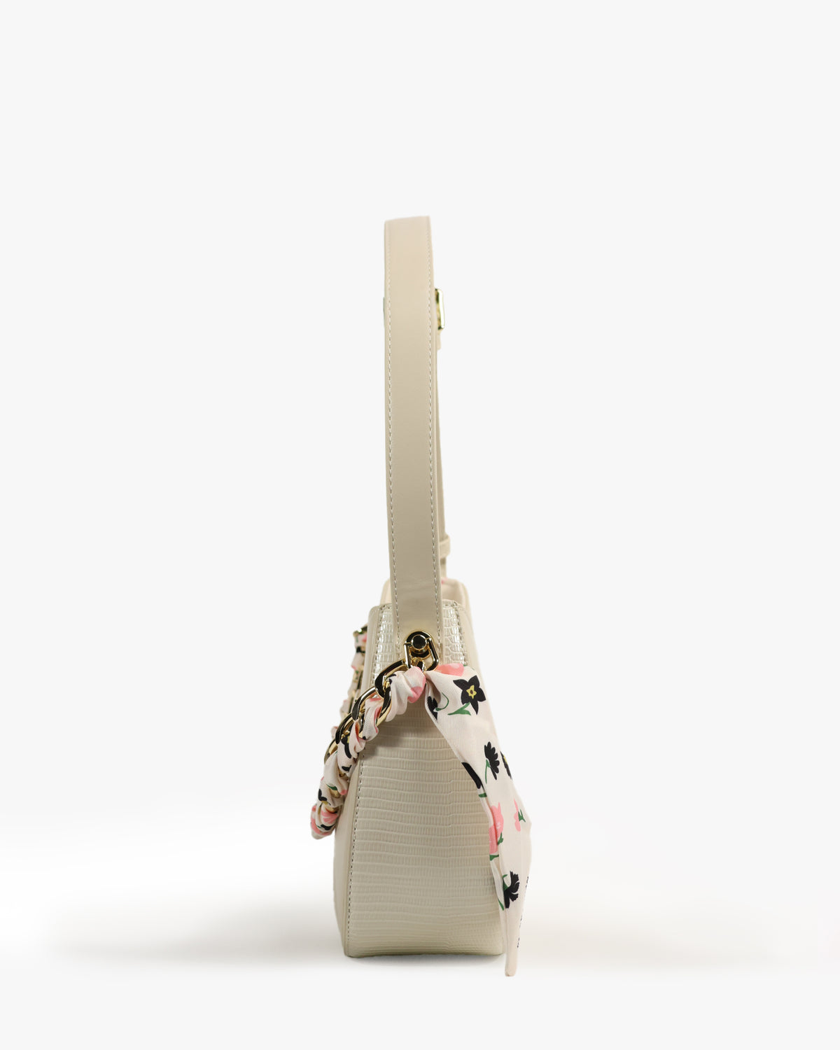 Lucia Hobo — Chain-Strap Hobo — Beige colorway, catalogue image 3