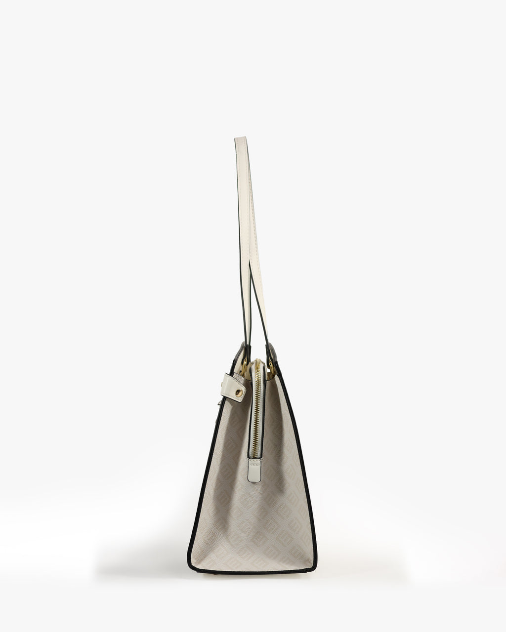Isolde Tote — Belted Snake-Emboss Tote — White colorway, catalogue image 3