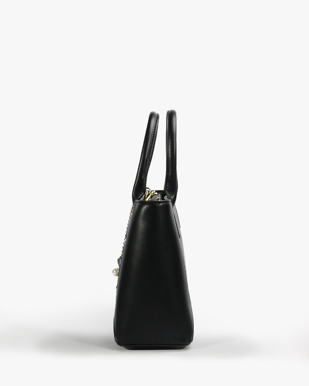 Rosette Tote — Structured Square Tote — Black colorway, catalogue image 3