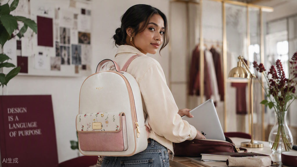 Linnea Backpack — editorial lifestyle photo, Emily Loran PH
