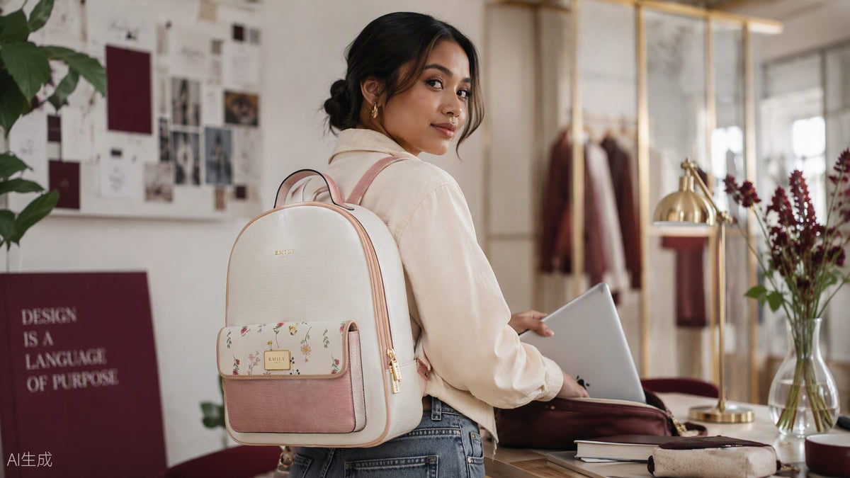 Linnea Backpack — editorial lifestyle photo, Emily Loran PH